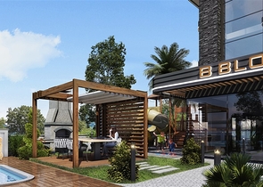 Строящийся комплекс в районе Оба