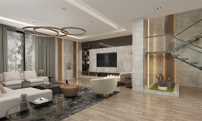 Проект элитных вил 5+1 в центре Алании с шикарным панорамным видом