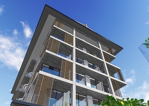  Квартира 1+1 на берегу моря в районе Оба