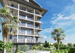  Квартира 1+1 на берегу моря в районе Оба