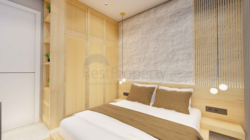 Квартира 1+1 в 550 м от моря в центре Алании