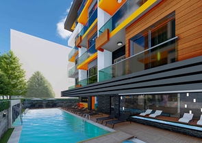 Квартира 1+1 в 550 м от моря в центре Алании