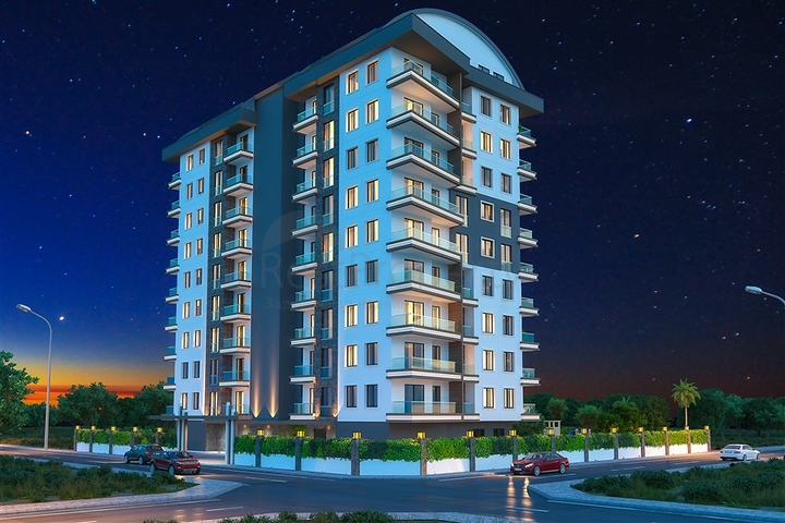 Квартира 1+1 в новом комплексе в районе Махмутлар