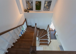 Садовый дуплекс 3+1 с видом на море в районе Каргыджак