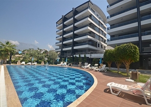 Меблированный пентхаус 2+1 с видом на Средиземное море