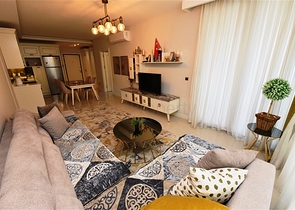 Двухкомнатная квартира в комплексе на первой линии в районе Кестель