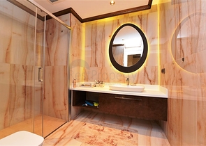 Двухкомнатная квартира в комплексе на первой линии в районе Кестель