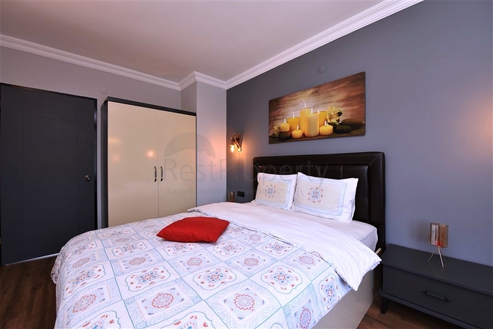 Меблированная квартира 1+1 в районе Оба в шаговой доступности от моря