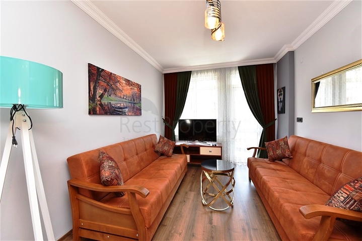 Меблированная квартира 1+1 в районе Оба в шаговой доступности от моря