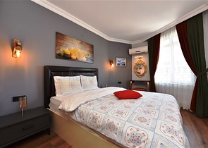 Меблированная квартира 1+1 в районе Оба в шаговой доступности от моря