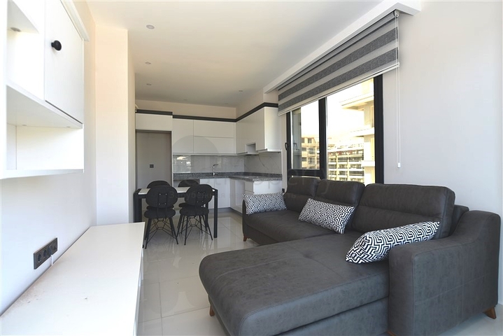 Квартира 1+1 в 200 м от пляжа в районе Каргыджак 