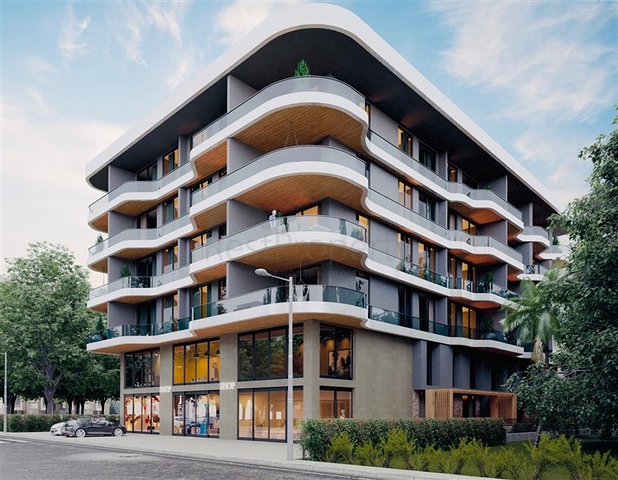 Квартиры в новом жилом комплексе в 50 м от пляжа в районе Каргыджак