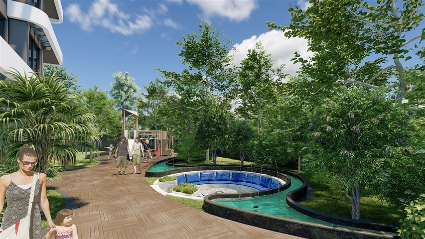 Двухкомнатная квартира в районе Авсаллар