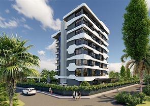 Двухкомнатная квартира в районе Авсаллар