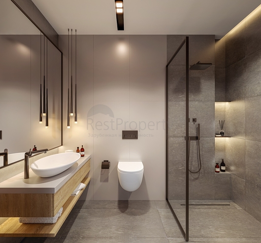 Виллы в современном стиле с видом на озеро.