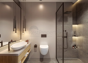 Виллы в современном стиле с видом на озеро.