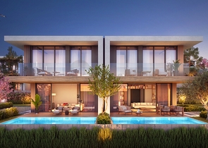 Виллы в современном стиле с видом на озеро.