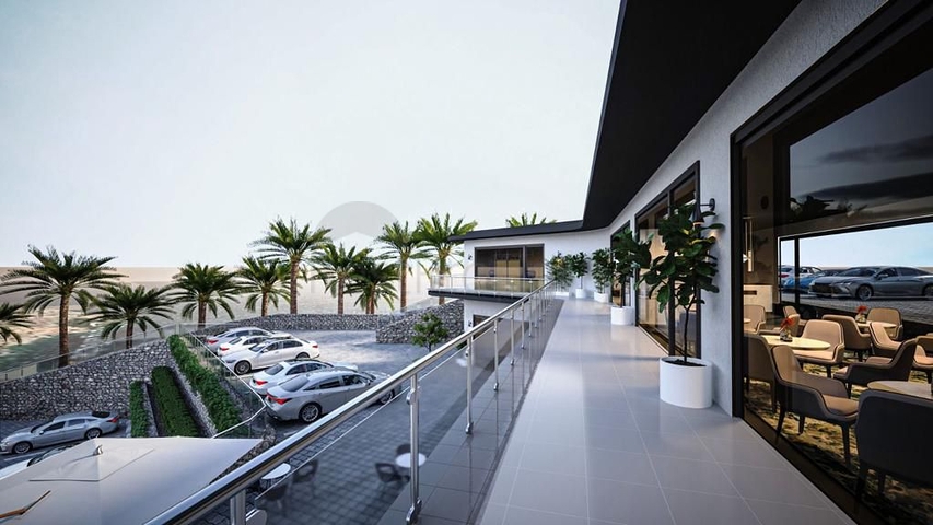 Идеальный комплекс апартаментов, окружённый пышной зеленью.