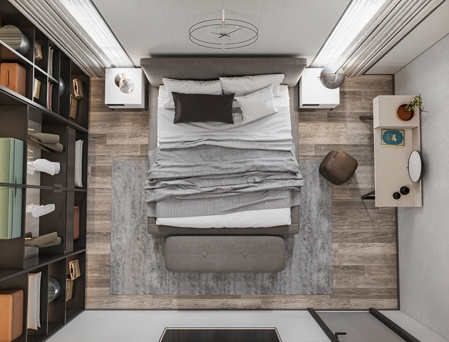 Идеальный комплекс апартаментов, окружённый пышной зеленью.