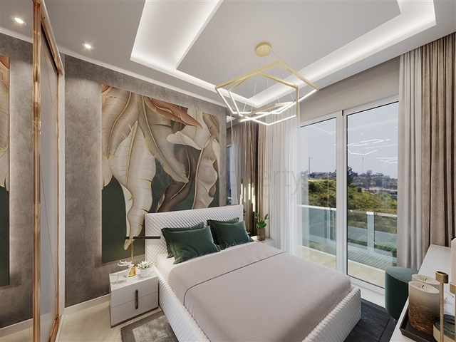 Комплекс с круглогодичной инфраструктурой в зеленом районе Демирташ