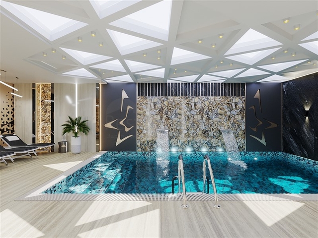 Комплекс с круглогодичной инфраструктурой в зеленом районе Демирташ