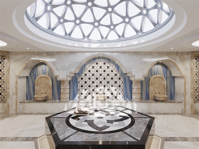 Комплекс с круглогодичной инфраструктурой в зеленом районе Демирташ