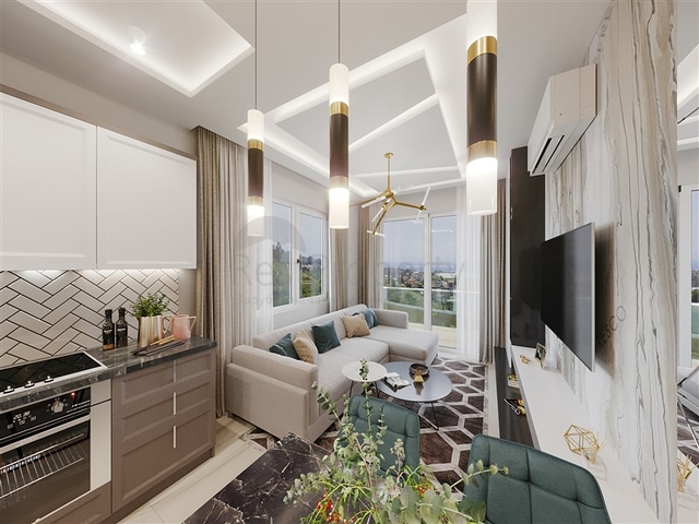 Комплекс с круглогодичной инфраструктурой в зеленом районе Демирташ