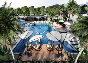 Комплекс с круглогодичной инфраструктурой в зеленом районе Демирташ