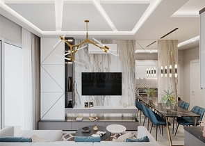 Комплекс с круглогодичной инфраструктурой в зеленом районе Демирташ