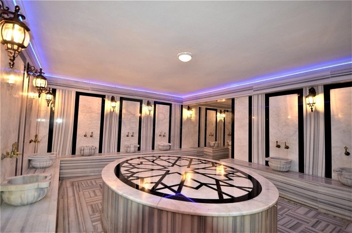 Меблированная квартира 1+1 с видом на хвойный лес в Каргыджак