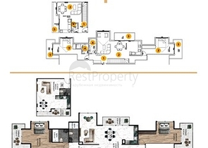 Пентхаусы 3+1 от застройщика в центре Алании