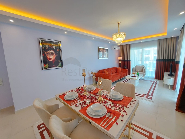 Просторная квартира 2+1 в 500 метрах от моря