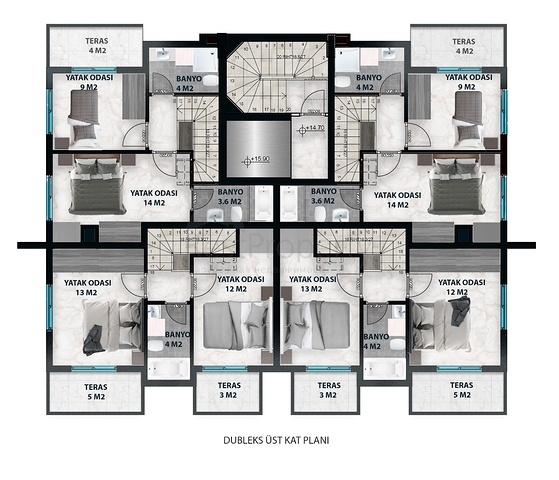 Новый проект в центре района Оба