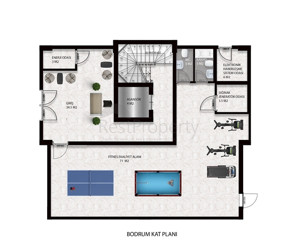 Новый проект в центре района Оба