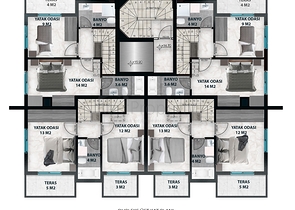 Новый проект в центре района Оба