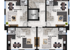 Новый проект в центре района Оба