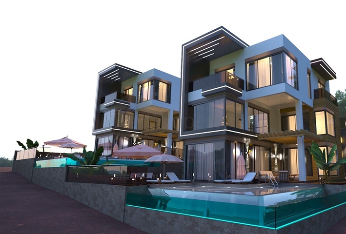 Вилла 3+1 с частным бассейном