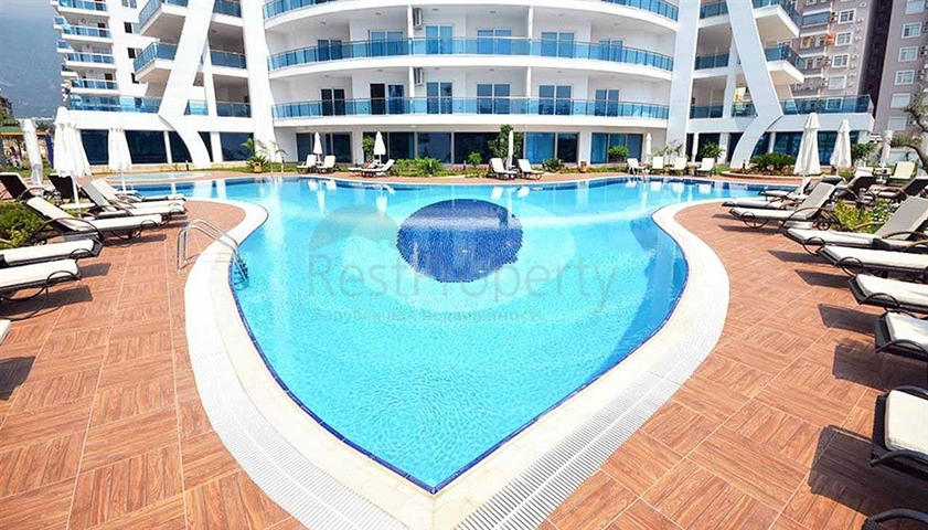 Квартира 1+1 с видом на море в комплексе с отельной инфраструктурой