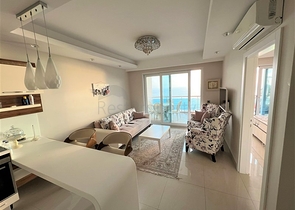 Квартира 1+1 с видом на море в комплексе с отельной инфраструктурой