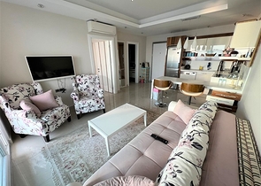 Квартира 1+1 с видом на море в комплексе с отельной инфраструктурой