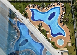 Квартира 1+1 с видом на море в комплексе с отельной инфраструктурой