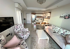 Квартира 1+1 с видом на море в комплексе с отельной инфраструктурой