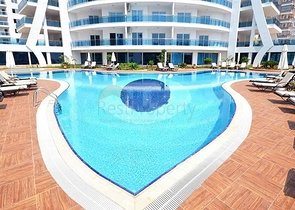 Квартира 1+1 с видом на море в комплексе с отельной инфраструктурой