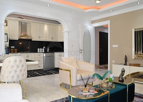 Квартира 2+1 с видом на море в районе Махмутлар