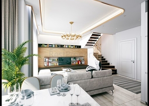 Шикарный просторный пентхаус с видом на море