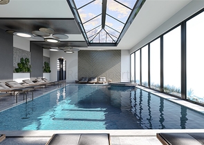 Двухкомнатная квартира с панорамным видом на горы в районе Махмутлар