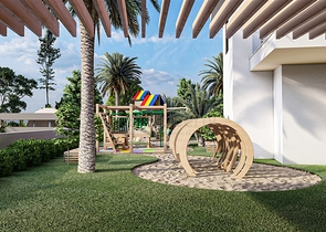 Двухкомнатная квартира с панорамным видом на горы в районе Махмутлар