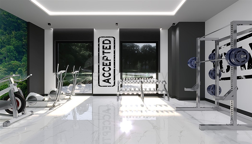 Квартира 1+1 в строящемся комплексе в Махмутларе