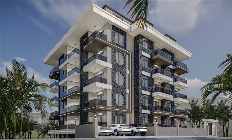 Светлая квартира 1+1 в строящемся комплексе