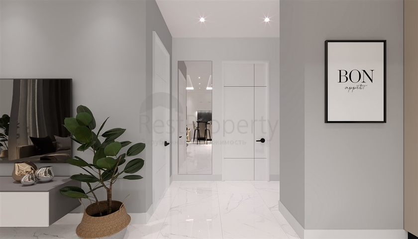 Светлая квартира 1+1 в строящемся комплексе